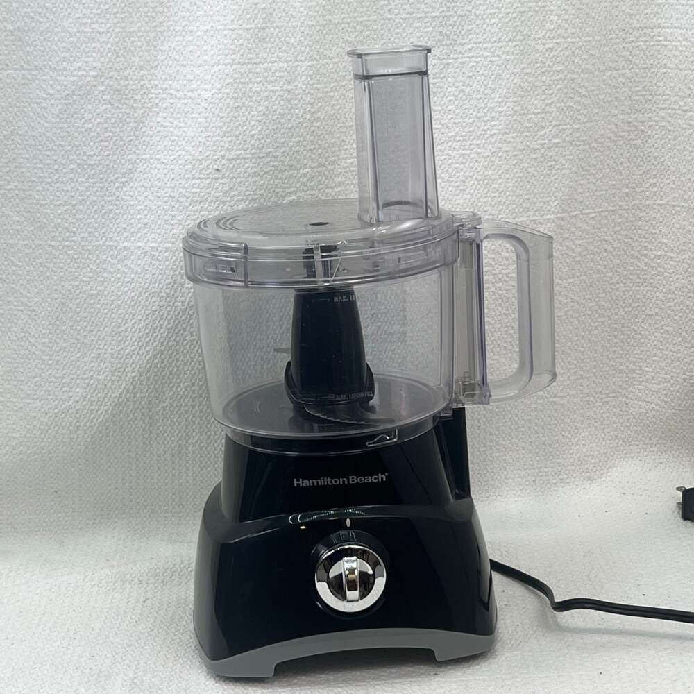 Hamilton Beach 70740 Food Processor 8 Cup 450W Black Slicer Shredder Tested
